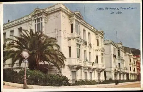Ak Monte Carlo Monaco, Hotel Métropole, Villen