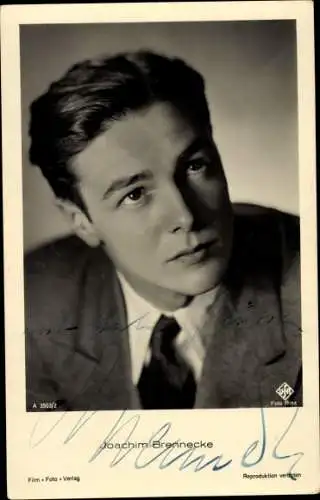 Ak Schauspieler Joachim Brennecke, Portrait, Film Foto Verlag A 3503/2, Autogramm