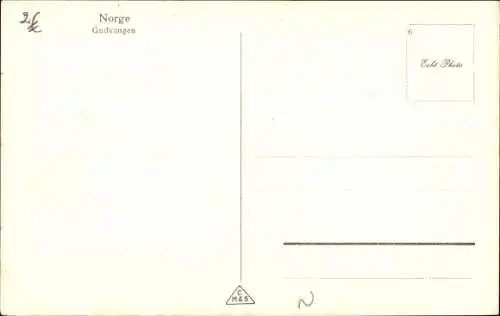 Ak Gudvangen Norwegen, Panorama, Uferpartie