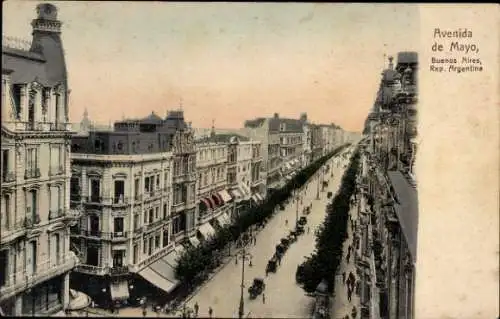 Ak Buenos Aires Argentinien, Avenida de Mayo