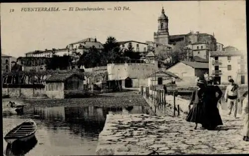 Ak Fuenterrabia Baskenland, El Desembarcadero, Neurdein Frères 52