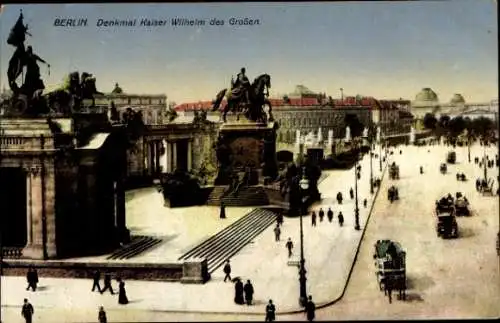 Ak Berlin Mitte, Denkmal Kaiser Wilhelm des Großen