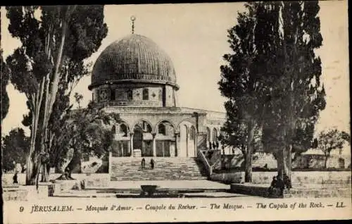 Ak Jerusalem Israel, Moschee, Kuppel