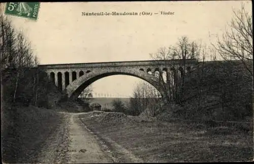 Ak Nanteuil le Haudouin Oise, Viadukt