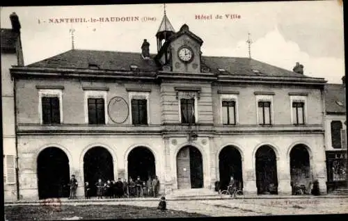 Ak Nanteuil le Haudouin Oise, Rathaus