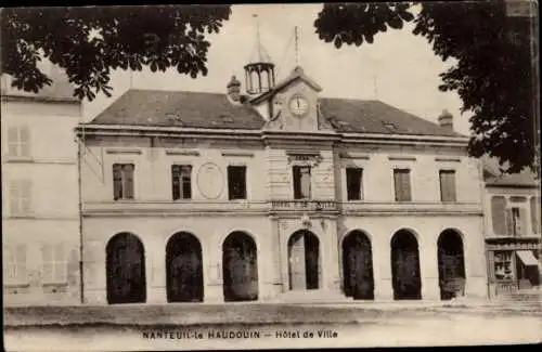 Ak Nanteuil le Haudouin Oise, Rathaus