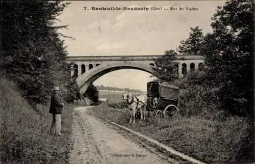 Ak Nanteuil le Haudouin Oise, Rue du Viaduc