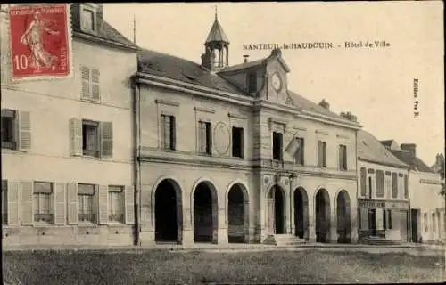 Ak Nanteuil le Haudouin Oise, Rathaus