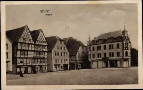 Ak Soest in Westfalen, Markt