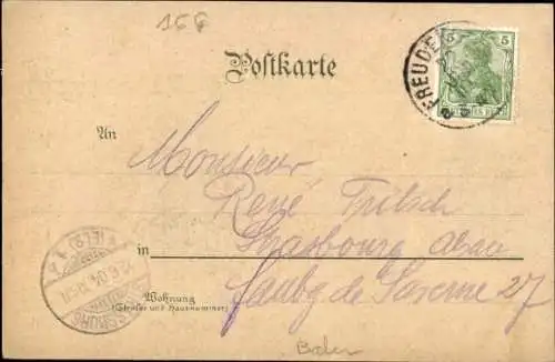 Ak Freudenstadt im Schwarzwald, Teilansicht