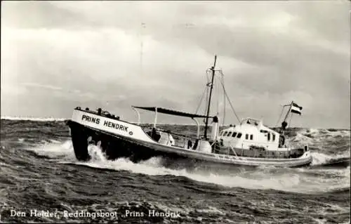 Ak Rettungsboot Prins Hendrik, Seenotrettung