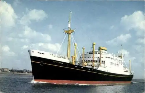 Ak Dampfer MV Westerdam, Holland America Line, HAL