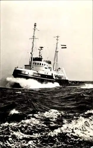 Ak L. Smit & Co., D.E.T. Schelde, Schiff bei Sturm, Schlepper