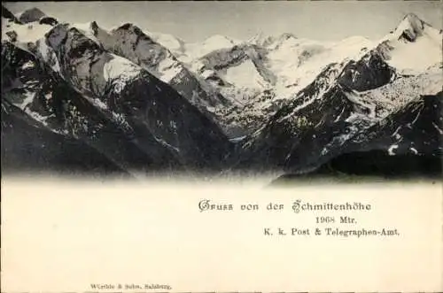 Ak Zell am See in Salzburg, Schmittenhöhe