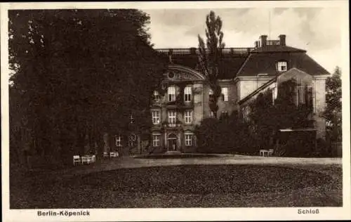 Ak Berlin Köpenick, Schloss, Parkanlage