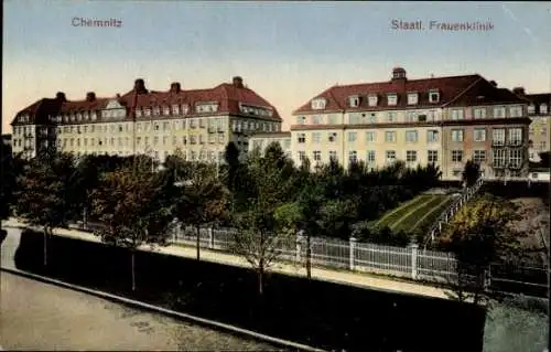 Ak Chemnitz in Sachsen, Staatliche Frauenklinik