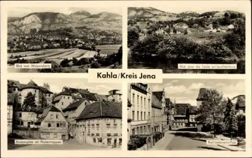Ak Kahla in Thüringen, Brückenplatz, Karl-Liebknecht-Platz