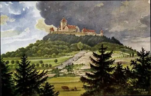 Ak Holzhausen in Thüringen, Veste Wachsenburg