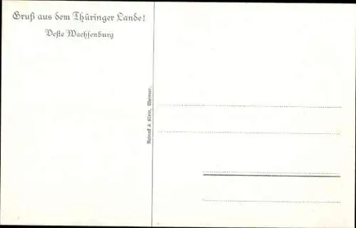 Ak Holzhausen in Thüringen, Veste Wachsenburg