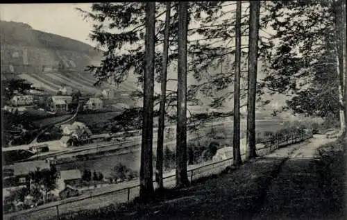 Ak Manebach Ilmenau in Thüringen, Manebacher Tal, Blick auf Bahnhof Manebach