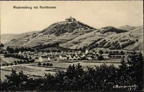 Künstler Ak Thomasczek, Otto, Haarhausen in Thüringen, Wachsenburg
