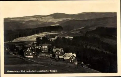 Ak Masserberg in Thüringen, Blick nach der Meuselbacher Kuppe