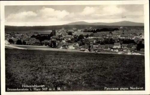 Ak Benneckenstein Oberharz, Panorama gegen Nordwest