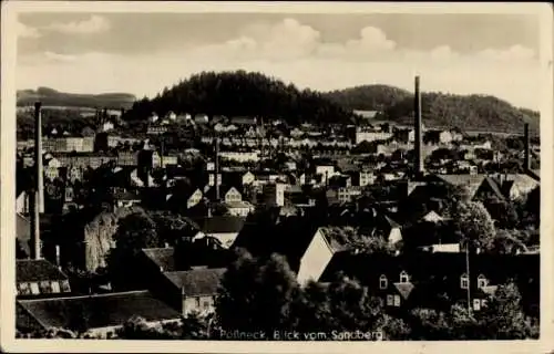 Ak Pößneck in Thüringen, Blick vom Sandberg