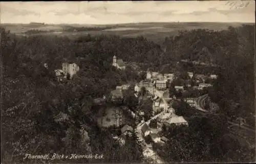 Ak Tharandt im Erzgebirge, Blick vom Heinrichs-Eck