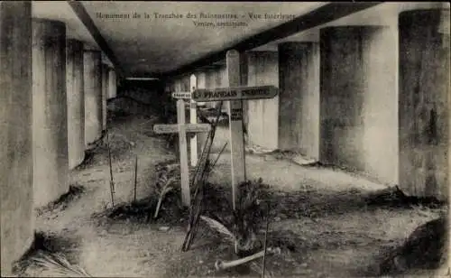 Ak Verdun Maas, Denkmal des Baionettengrabens