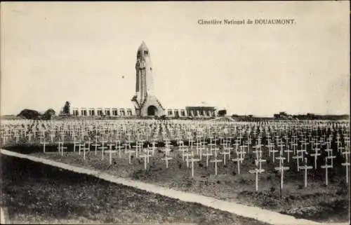 Ak Douaumont Lorraine Meuse, Nationalfriedhof