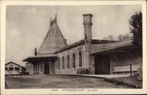 Ak Contrexéville Lothringen Vosges, Bahnhof