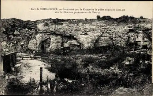 Ak Douaumont Lothringen Meuse, dauerhafe Befestigungsanlagen