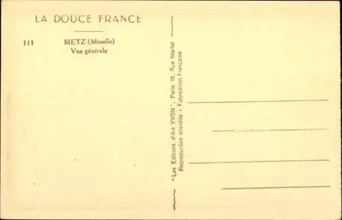 Ak Metz-Moselle, Gesamtansicht