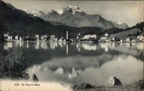 Ak Sankt Moritz Bad Kanton Graubünden, Panorama
