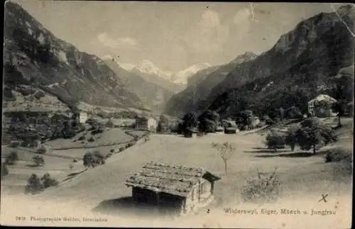 Ak Wilderswyl Wilderswil Kanton Bern Schweiz, Panorama, Eiger, Mönch, Jungfrau