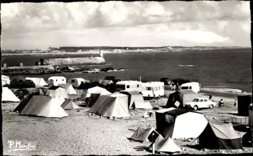 Ak Les Sables d'Olonne Vendée, Camping