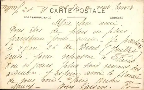 Ak Brest Finistère, Le Douric, Kerstirsch