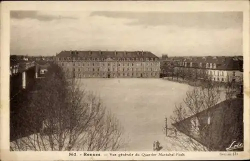 Ak Rennes Ille et Vilaine, Bezirk Marechal Foch