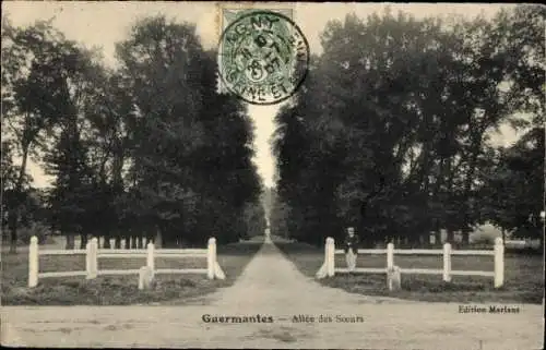 Ak Guermantes Seine et Marne, Allee des Soeurs