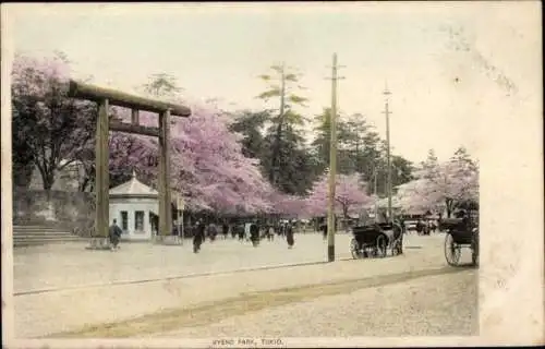 Ak Tokio Tokio Japan, Uyeno-Park