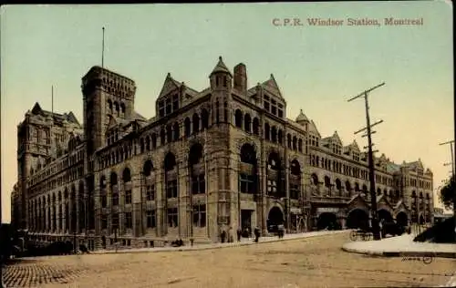 Ak Montreal Quebec Kanada, Bahnhof Windsor