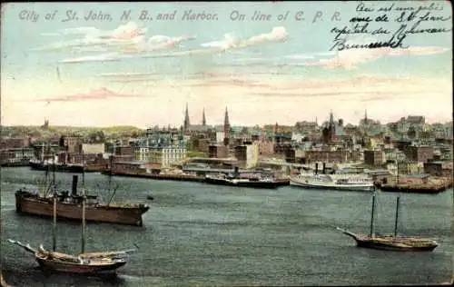 Ak St John New Brunswick Kanada, Hafen