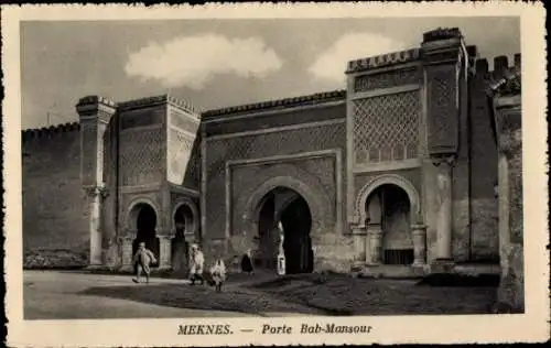 Ak Meknes Marokko, Porte Bab-Mansour