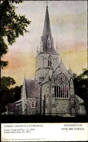 Ak Fredericton New Brunswick Kanada, Christ-Church-Cathedral