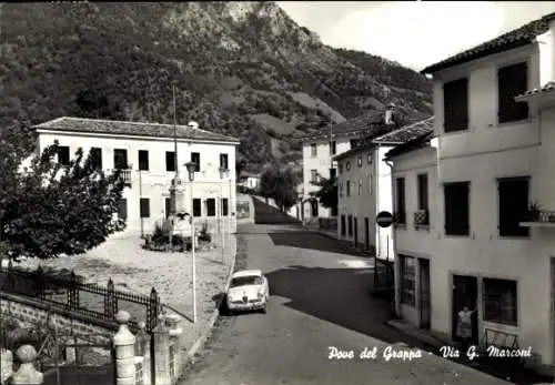 Ak Pove del Grappa Veneto, G. Marconi Straße