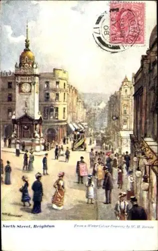 Künstler Ak Brighton South East England, North Street