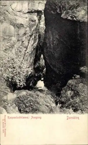 Ak Dornbirn in Vorarlberg, Rappenlochklamm, Ausgang