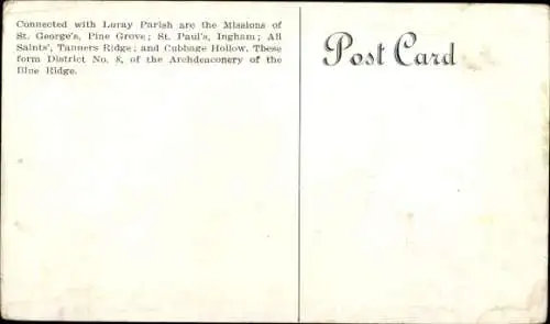 Ak Luray Virginia USA, Episcopal Church
