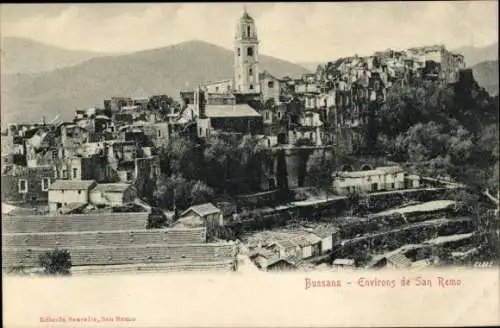 Ak San Remo Ligurien, Bussana, Gesamtansicht